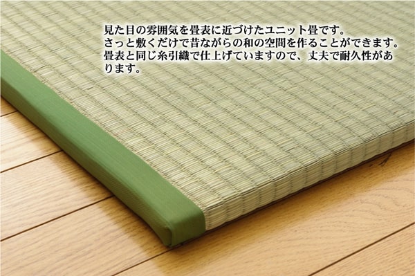 置き畳 楽座 2P 一畳 88X176 88×176×2.2cm ラグマット カーペット ラグ 絨毯