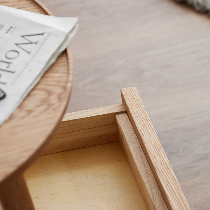 ロンド サイドテーブル 44x44x50.5cm 【江口通商】 | テーブル