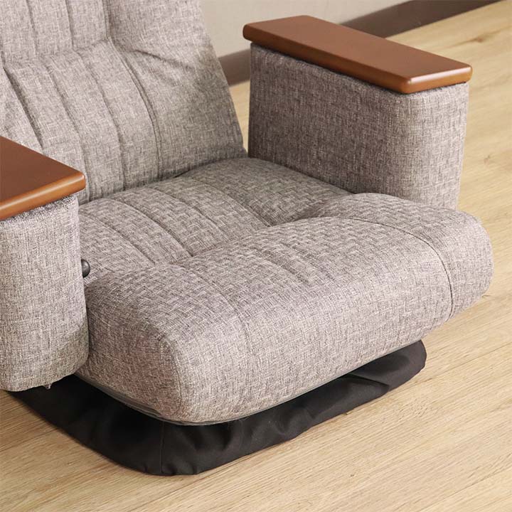 回転座椅子 アカネ 69×64-118×78(座面高20）cm【平インテリア