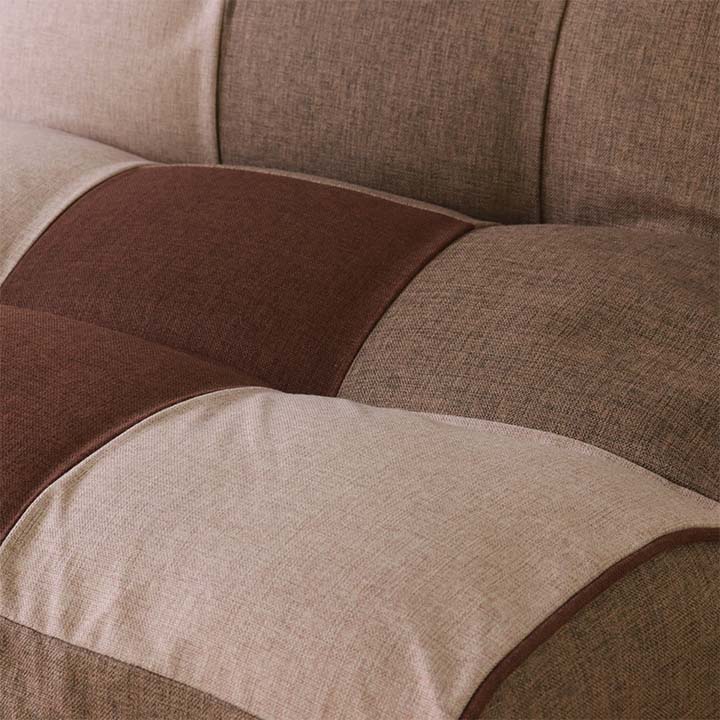 リラックスフロアソファ クロス 1P 90×97-152×78(座面高20）cm【平