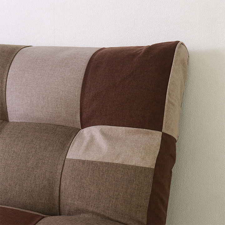 リラックスフロアソファ クロス 1P 90×97-152×78(座面高20）cm【平